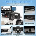 thumbnail image 3 of 12V Kids Ride On Car, Electric Truck Ride On Toys with 5MPH Max Speed, Remote Control, LED Lights, and Music for Kids Gifts, White, 3 of 7