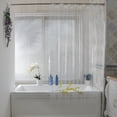 thumbnail image 6 of AUQ 2026 New Shower Curtain Liners Mildew Resistant 12 Gauge Shower Curtain Shower Liner Clear Shower Curtain Liner Long 72" X 84" for Bathroom,Shower,Home,Hotel,Guest Bath, 6 of 7