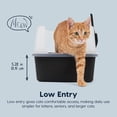 thumbnail image 5 of IRIS Cat Litter Box Small, High Sided, Scatter Shield, Black, 5 of 9