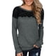 thumbnail image 1 of Elegante top de mujer con sudadera cómoda de encaje negro, 1 of 6