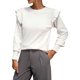 thumbnail image 1 of Suéter de Punto Gibobby para Mujer Holgado Cuello Redondo Ancho Blanco S, 1 of 5