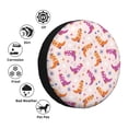 thumbnail image 3 of JUNZAN Cowgirl Boots Tire Cover Wheel Protector for Truck SUV Trailer Camping Rv Tire Covers-17 inch, 3 of 5