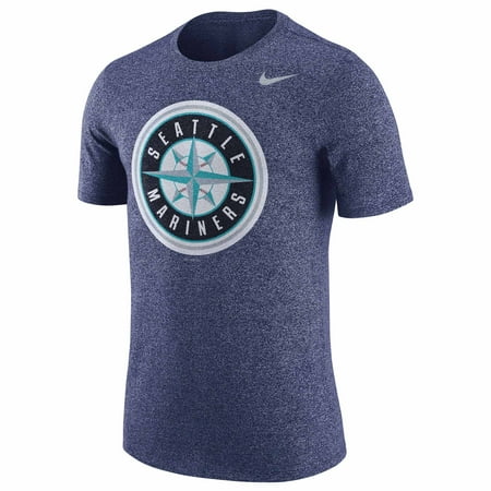 - Seattle Mariners Nike Marled T-Shirt - Heathered Navy
