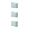 thumbnail image 4 of Ruiboury Portable And Versatile Trash Bin Lightweight For Any Occasion Plastic Portable Table Waste Dustbin Plastic Desktop light blue 3Set, 4 of 6