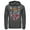Charcoal Heather, variant on Men's Superman American Hero Pull Over Hoodie Black Medium