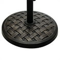 thumbnail image 4 of Polyresin Metal Round Weave Umbrella Base in Antique Bronze, 4 of 7