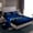 Blue 01, variant on Feelyou Futuristic Square Print Bed Sheets for Boy, Blue Honeycomb Abstract King Sheets, Pixel Grid Miners Sheet Set, Microfiber Bedroom Decor, 4-Piece