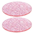 thumbnail image 1 of FRCOLOR Acrylic Coasters Pink Acrylic Coasters with Heat Insulation for Table Protection Elegant Design for Home Dining Room Kitchen 2pcs,3.74"X3.74"X0.12", 1 of 5