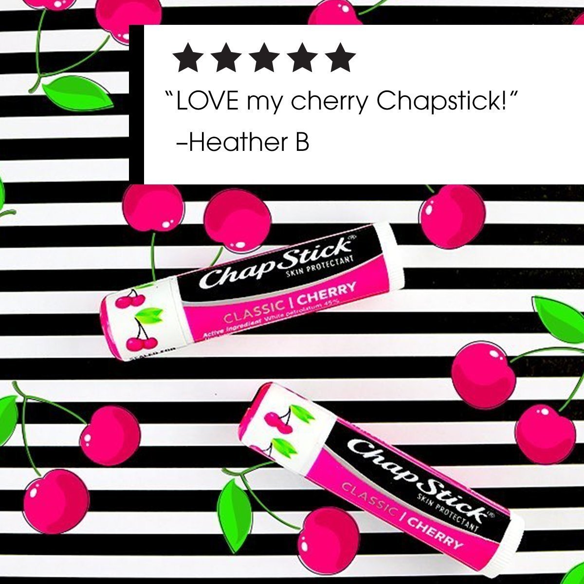 ChapStick Lip Balm Cherry 0.45 oz (Pack of 3) - image 5 of 8