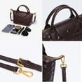 thumbnail image 5 of MMYGU Woven Bag Dumpling Handbag for Women,Mini Lightweight Leather Women's Top Handle Handbag Fashion Travel Daily Satchel, 5 of 8