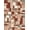 Red Multi, Pattern 4, variant on ODIKA 8'x10' Washable Area Rug Non-Slip Chair-Friendly Mat Bathroom Way Painterly Asymmetrical Flowing Forms Scattered Stairs for Dining Room, Large Office, Lounge