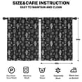 thumbnail image 2 of Blackout Kids Curtains,Black White Skull Hand Spider Pattern Childrens Insulated Curtains Set Of 2,Bedroom Essentials,Toddler Room Decor 42x54in(106x137cm), 2 of 5
