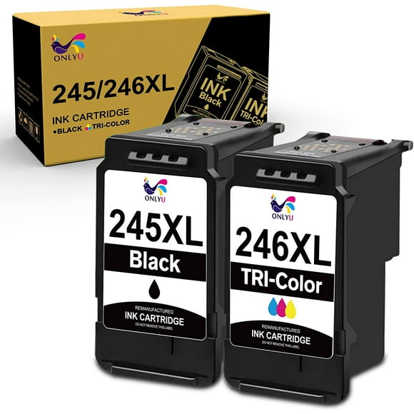 OYU Remanufactured Ink Cartridge Replacement for Canon PG-245XL CL-246XL PG-243 CL-244 to use with Pixma MX492 MX490 MG2420 MG2520 MG2522 TS3120 TR4