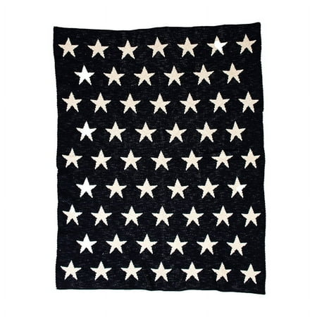 UPC: 0025773017703 | Parkland Collection Starry Starry Night Transitional Navy Blue Knitted 32 X 40 Baby Blanket