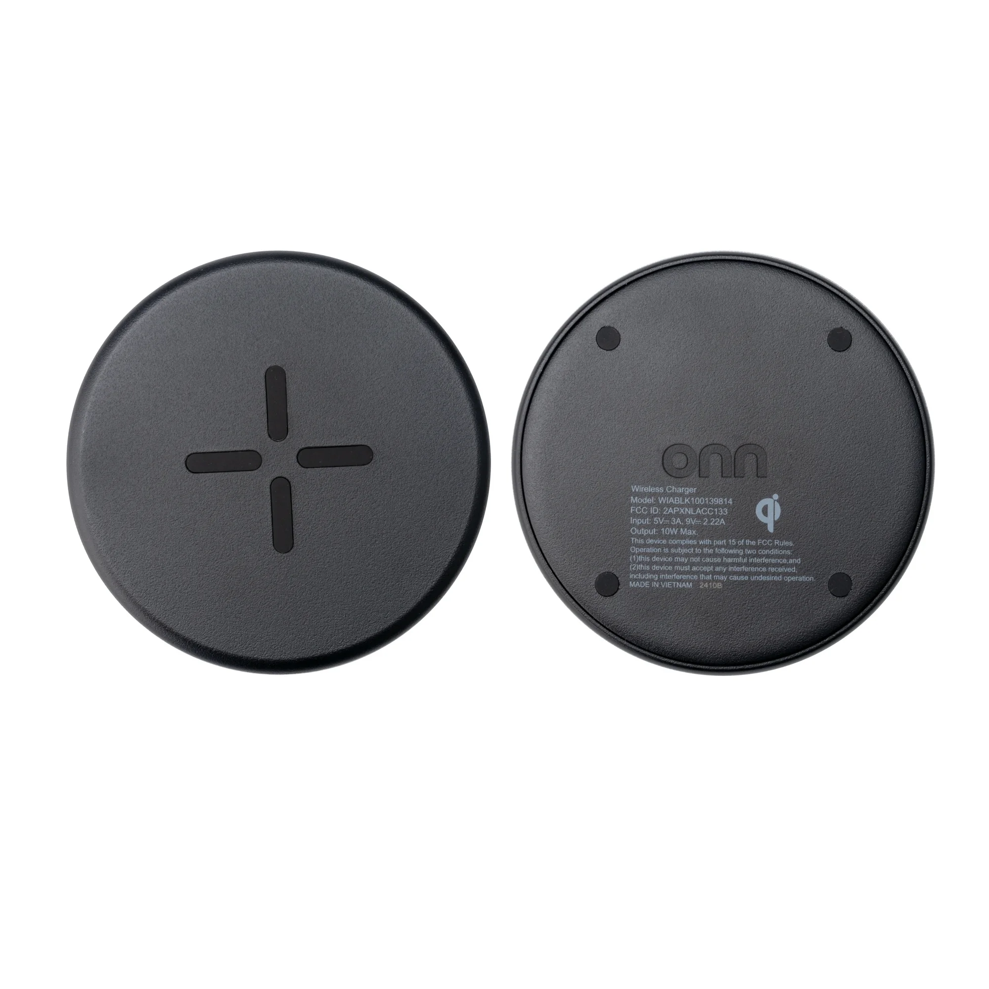 onn 10W Qi Certified Wireless Charging Pad with 5ft Cable photo 3