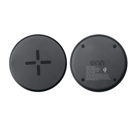 ONN 10W WIRELESS CHARGING PAD WITH 5FT USB-C CABLE AND WALL ADAPTER, QI CERTIFIED, BLACK – COMPATIBLE WITH IPHONE 17/16/15/14/13/12 SERIES, SAMSUNG GALAXY, NOTE, PIXEL DEVICES