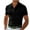 Black, variant on Men's Muscle V Neck Polo Shirts Slim Fit Short Long Sleeve Cotton Golf T-Shirts Ribbed Knit Soft Tees