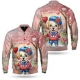 thumbnail image 3 of Happy Valentine’s Day Adorable Labrador Retriever Puppy Holding Heart Balloon All Over Print 3D Baseball Jacket Lab Dog Lover Gifts Bomber Jacket Softball - 00030, 3 of 6