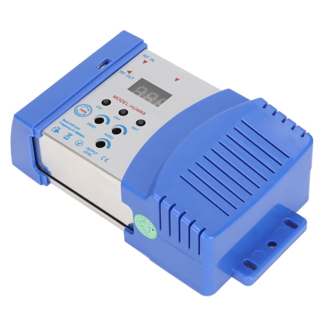 RF Modulator, Lightweight Long Distance HD Modulator Channel Digital Display AC 90-240V for TV US Plug