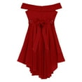 thumbnail image 4 of CHICTRY Juniors Grandes Filles Robe de Bal de Promo Cocktail Soirée à Épaules Dénudées Perles Brillantes Robe de Fête d'Anniversaire Rose 8, 4 of 5
