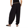 thumbnail image 3 of Forever 21 Women’s Balloon Pants, Relaxed Pull-On Wide Leg Bottoms with Gathered Tapered Hem, Flowy Casual Lounge Trousers, XS-XL, 3 of 6