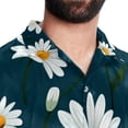thumbnail image 5 of Daisy Men's Short Sleeve Hawaiian Beach Shirts, Casual Printed Button Down Spread Collar Tops, Summer Unisex Style, 5 of 6