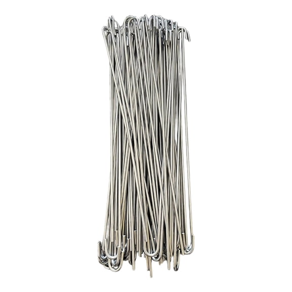 Stainless Steel Fence Clips 100Pcs, Recyclable Heavy Duty Ties for Chain Link Panels, Wire Fencing and Projects