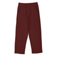 thumbnail image 5 of DeHolifer Girls Pants Cotton Linen Elastic Waisted Solid Color Straight Leg Summer Lightweight Loose Comfy Pants,10 Years, 5 of 6