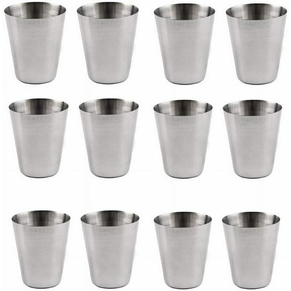 6-12 Pcs1oz/30ml Metal Stainless Steel Cup Mug Drink Coffee Beer Tumbler Travel