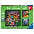 thumbnail image 1 of Set de rompecabezas Ravensburger Minecraft Biomes 3x49 piezas, 1 of 8