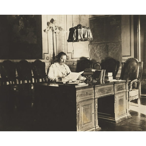 Print: William H. Taft, Governor-General Of The Philippines, Seated At
