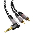 thumbnail image 4 of 3.5mm To 2RCA Auditory Cable Braided Shielded For Soundbars Sound Device With Gold Connectors, 4 of 8
