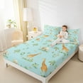 thumbnail image 4 of Castle Fairy Kawaii Elephant Lion Giraffe 4pcs Bed Sheets for Boys Girls,Cute Flowers Animal King Sheets,Cartoon Woodland Wildlife Super Cozy Sheet Set,Luxury Bedroom Decor, 4 of 7