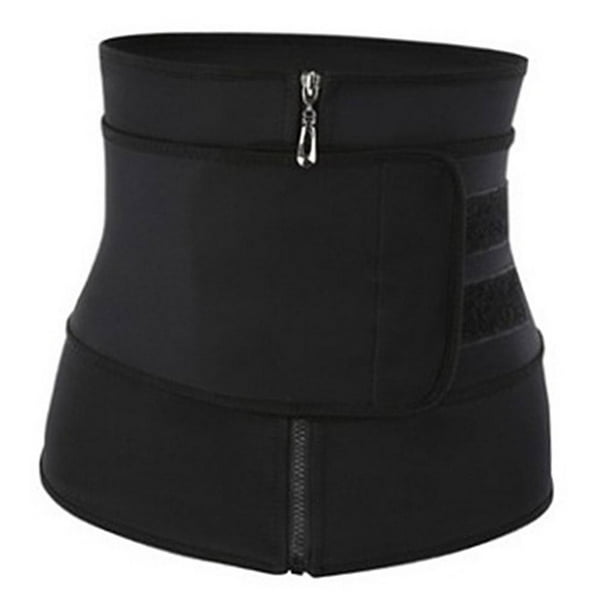 Faja moldeadora de cintura para mujer, moldeadora de abdomen, quemador de grasa y ejercicio S negro