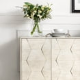 thumbnail image 4 of HULALA HOME Silakan Modern Multifunctional 4-Door Sideboard with Solid Wood Legs by  WHITE, 4 of 5