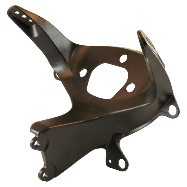 Front Upper Fairing Cowl Stay Bracket - Fits Yamaha YZF R6 2003-2005 & R6S 2006-2009 - Black Aluminum