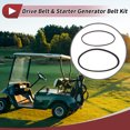 thumbnail image 2 of Unique Bargains Drive Belt Starter Generator Belts Kit for Yamaha 4 Cycle Gas Models G11 G16 G20 G21 G22 G23 G27 G28 No.J55G62410000, 2 of 7