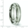 thumbnail image 6 of Titanium Sterling Silver 6mm Mens Wedding Ring Size 10, 6 of 7