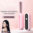 thumbnail image 4 of 2-in-1 Mini Curling Wand Flat Iron Dual-Purpose Curling Iron Portable Electric Detangling Hair Comb for Women Girls, 4 of 5
