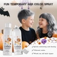 thumbnail image 3 of Silver Gray Temporary Hair Color Spray for Kids, Grey Instant Colored Hair Dye Alternative for Girls Boys Teens Women Men, Disposable Washable,Quick Styling for Party Christmas Halloween,150ml,Gold, 3 of 13