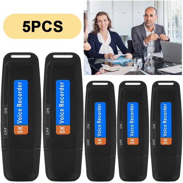 (Video Incluido) Unidad Flash USB Grabación SK001 Lápiz Grabación USB Unidad Flash USB Grabación Tarjeta Externa (Negro)