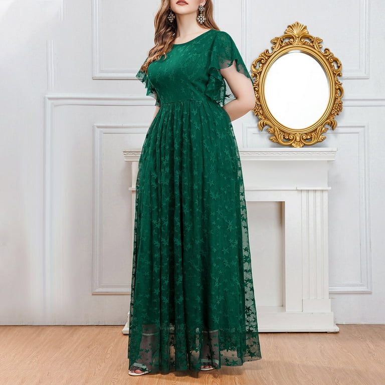 green emerald velvet dress Plus-Size Sequin Mermaid Prom Dress CD975C Emerald / 16