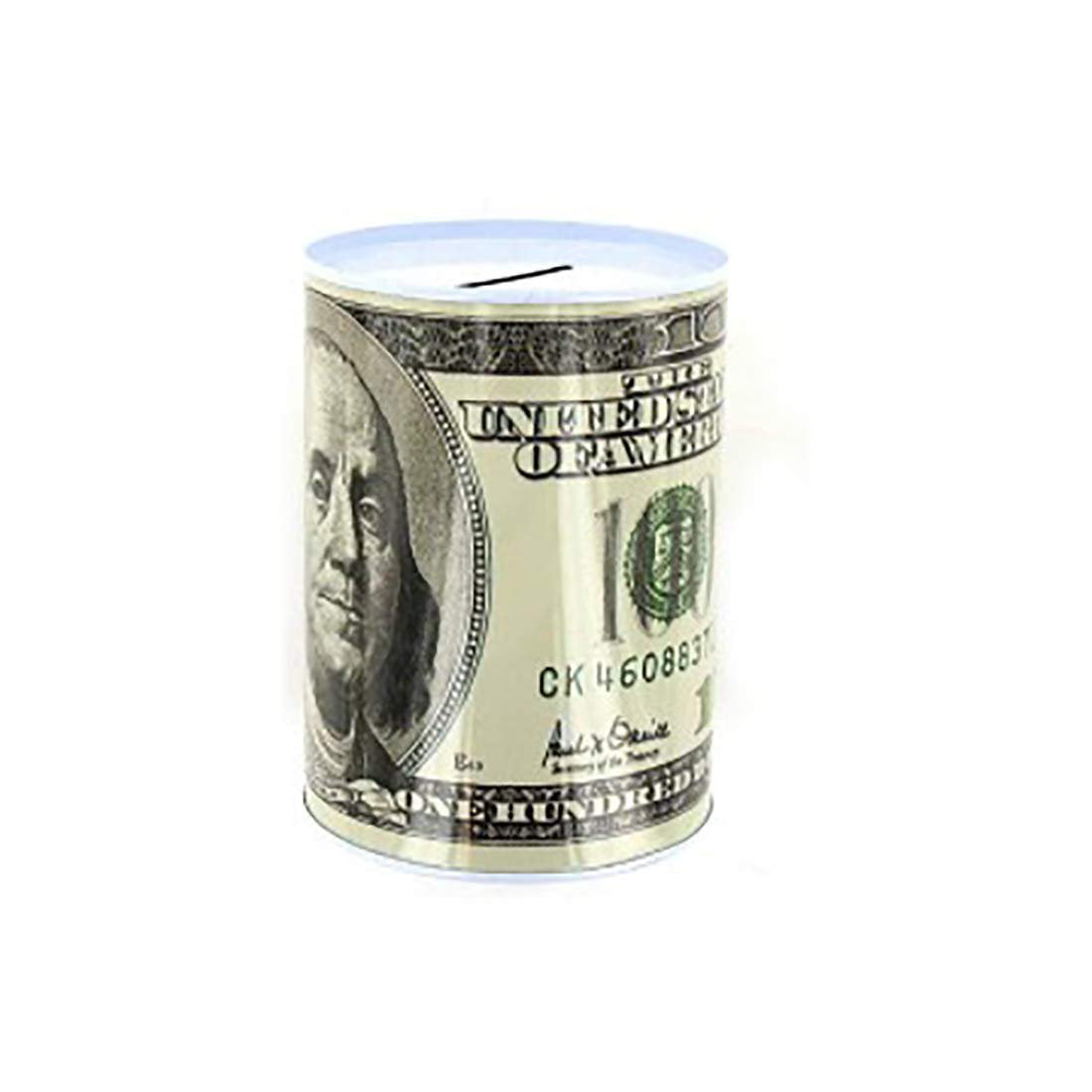 LavoHome 100 Dollar Bill Metal Tin Money Piggy Bank Money Ja