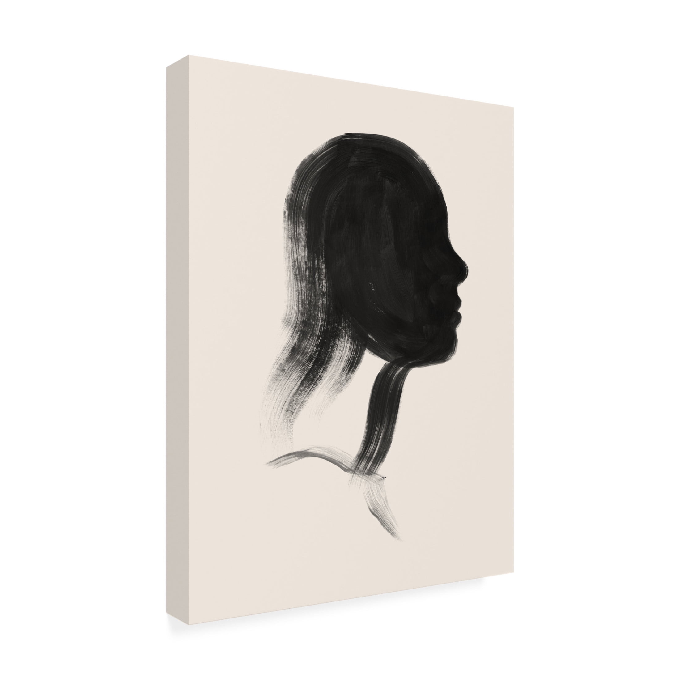 Trademark Fine Art Grace Popp  Brushstroke Cameo III Canvas Wall Art