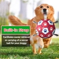 thumbnail image 3 of Balón de fútbol Diman para perros extragrandes con correas de 23 cm, 3 of 7