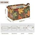 thumbnail image 7 of Yayeee Foldable Storage Basket for Shelves with Handles Waterproof Cloth Bins, Colorful Autumn Leaves, 7 of 7
