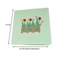 thumbnail image 2 of Tarjeta de flores emergente, tarjetas de felicitación emergentes de tulipán 3D, graduación, cumpleaños, boda, aniversario, gracias, mejora, simpatía, 2 of 6