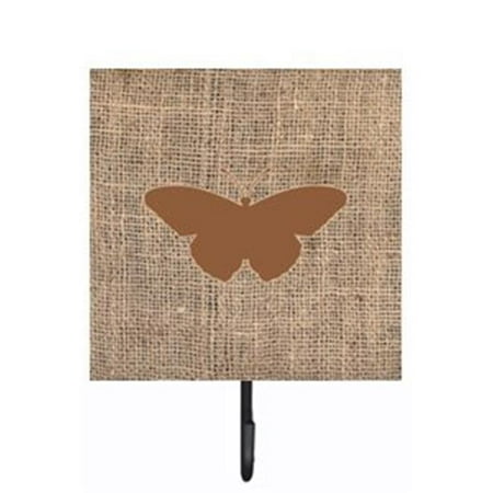 

Carolines Treasures BB1050-BL-BN-SH4 Butterfly Burlap and Brown Leash Or Key Holder