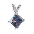 thumbnail image 2 of Beautiful Hawaiian Rainbow Mystic Topaz Necklace, Sterling Silver Rainbow Topaz Pendant, N8955 Birthday Anniversary Mom Gift, 2 of 4