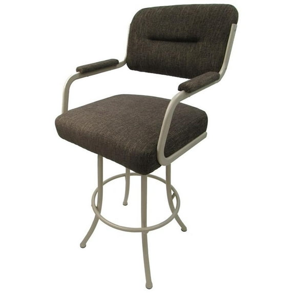 Swivel 30" Bar Stool - M-110 Metal Beige Frame